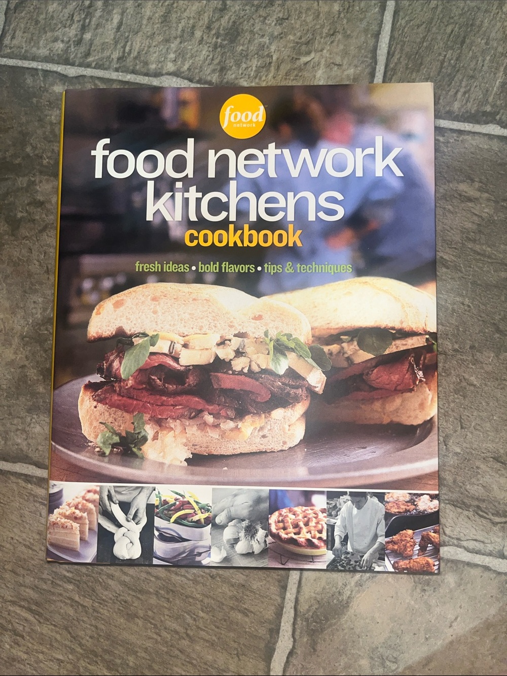 Food Network Kitchens Cookbook - Blue and Yellow Cover